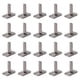 thumbnail image 2 of 20 piezas de pernos de ranura en T, tornillos de riel, pernos de cabeza rectangular en forma de T versátiles para M8x27mm, 2 of 5