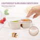 thumbnail image 5 of Lonchera Bento Luriseminger, paquete de 4 con 4 compartimentos, 5 of 7