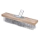thumbnail image 1 of Cabezal de cepillo para fregar, cepillo de alambre de acero inoxidable, cepillo de fregado áspero, escoba de empuje para pasos de limpieza, baño de, 1 of 5