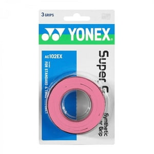 Overgrip Yonex Super Grap Rosa Claro X3 Tenis Padel
