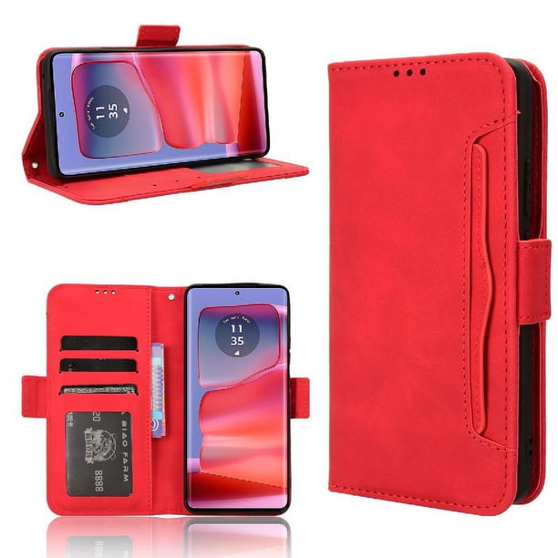Funda Tipo Billetera FOXDOCK para Motorola Edge 50 Pro 5G – Tapa Flip con Tarjetero