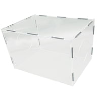 Ioensy - Caja De Polvo Para Molienda, Caja De Polvo Para Pulidora Con Campana Cerrada De Acrílico Para Pulir, 35Cm X 25Cm X 25Cm