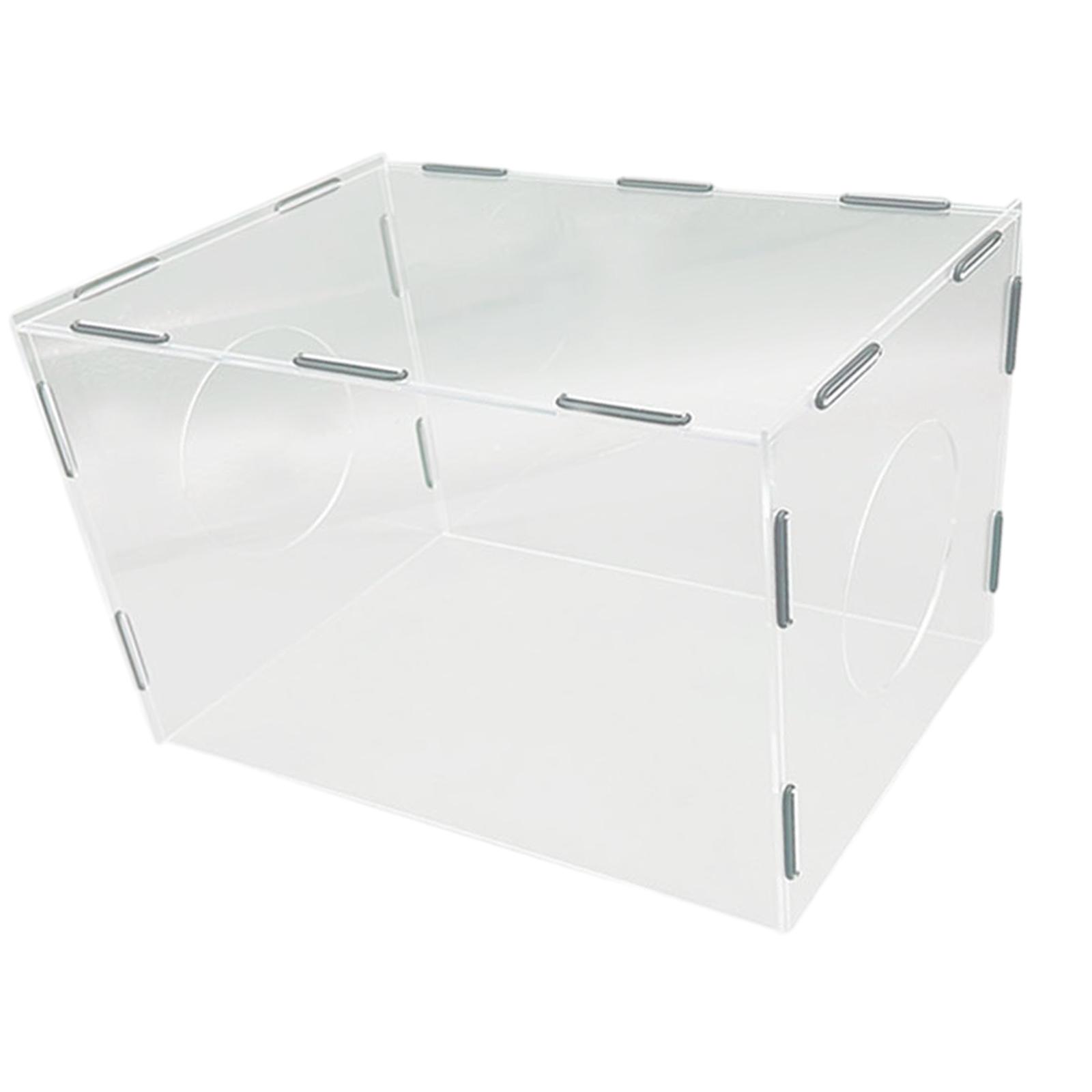 Ioensy - Caja De Polvo Para Molienda, Caja De Polvo Para Pulidora Con Campana Cerrada De Acrílico Para Pulir, 35Cm X 25Cm X 25Cm