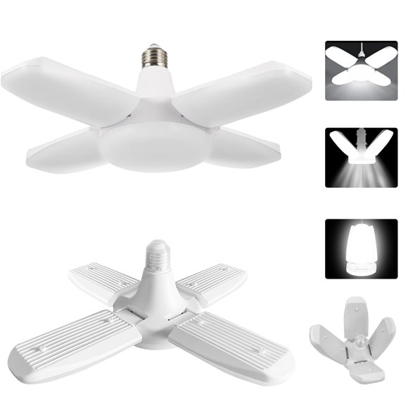 Luz LED de Garaje YWD 60W Deformable 6000LM E26/E27