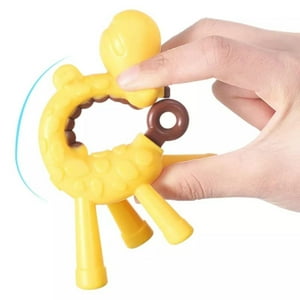 Clickdescuento - Mordedor De Silicona Para Bebe Jirafa Amarillo Amarillo