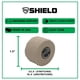 thumbnail image 5 of SHIELD | Cinta de levantamiento de pesas - Agarre de gancho, WOD (paquete de 3) - Cinta deportiva elástica, duradera y cómoda - Protección para pulgar, muñeca y dedos, 5 of 7