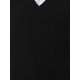 thumbnail image 4 of Agnes Orinda Chaleco de Suéter Talla Grande para Mujeres Cuello en V Chalecos de Punto Sólidos Clásicos Sin Mangas Suéteres Tops 3X Negro, 4 of 6
