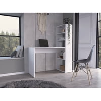Tuhome - Escritorio Con Biblioteca Z-120 Blanco