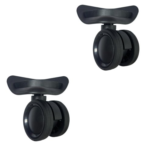 Magideal - 2 Ruedas De Repuesto Para Equipaje, Ruedas Para Maletas, Ruedas Resistentes, Ruedas Para Reparación, Fáciles De Instalar, Ruedas Con Rotación De 360
