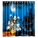 thumbnail image 1 of Cortina de ducha de Halloween con ganchos, tamaño 60 x 72 pulgadas, 1 of 3
