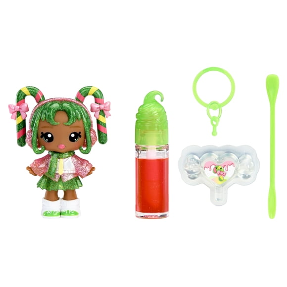 Muñeca Yummiland Holiday Lip Gloss Halle Candy Cane 10 cm