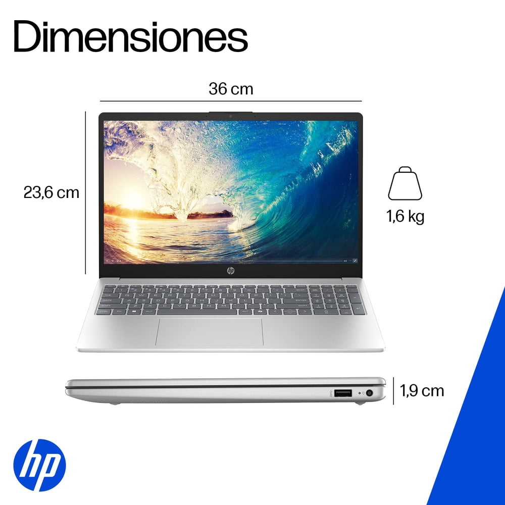 HP 15-fd0331la Core 3 100U 8GB 512GB Plata Natural, foto 6