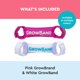 thumbnail image 4 of Diadema Lucid Audio Hearmuffs GrowBand para niños de 0 a 4 años, color rosa y blanco, 4 of 4