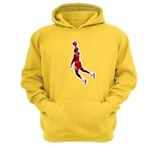 Genérico - Polerón Canguro 23 Con Capucha Amarillo Talla S Unisex