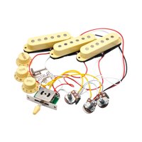 Magideal - Pastillas Para Guitarra Eléctrica Tres Pastillas Individuales Interruptores Mástil Y Puente Pastilla Pasiva Para Guitarra Eléctrica St Piezas Accesori Amarillo
