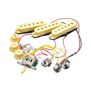 Magideal - Pastillas Para Guitarra Eléctrica Tres Pastillas Individuales Interruptores Mástil Y Puente Pastilla Pasiva Para Guitarra Eléctrica St Piezas Accesori Amarillo