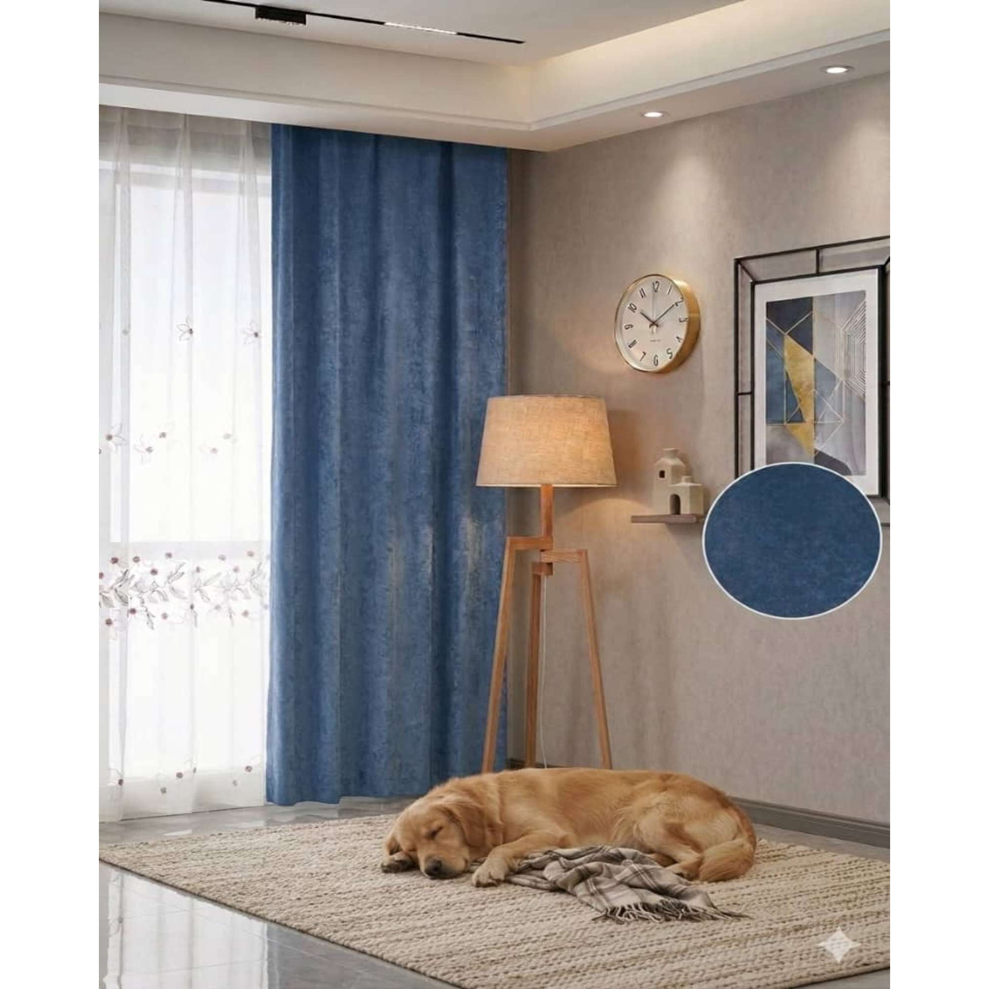 Mylhogar - Juego De Cortinas Velvet Aterciopelada 2 Paños 140x230 Cm