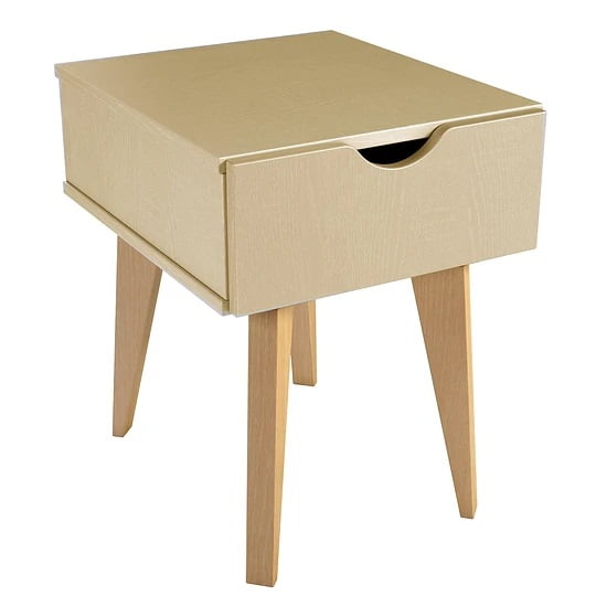 Velador Nordic C/Cajon Maderado