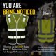 thumbnail image 2 of Chaleco de seguridad COOLJOB de alta visibilidad, 9 bolsillos, amarillo reflectante, talla S, 2 of 6