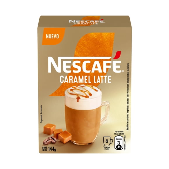 Café Instantáneo Caramel Latte Caja 8 un, 144 g