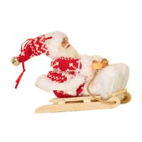 Magideal - Adornos Navideños De Papá Noel, Estatuilla De Trineo De Papá Noel, Centro De Mesa Navideño, Muñeco De Papá Noel Para Decoración De Fiesta Interior Del Estilo A