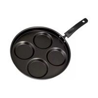 Total E-Commerce - Sarten Antiadherente Multiusos 4 Divisiones Color Negro