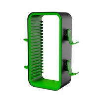 Magideal - Estante De Almacenamiento Para Videojuegos, Soporte Universal Resistente Para Controlador, Capacidad Para 18 Discos De Juegos , Verde Negro Negro Verde