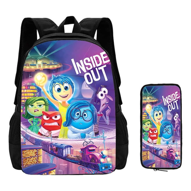 2Pcs Set Inside Mochila Out School Backpack with Pencil Case ,Cartoon School Bags for Boys Girls ,Children Backpack for Pupil