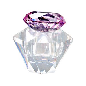 Ioensy - Taza De Cristal Para Decoración De Uñas Con Equipo De Tapas, Herramientas Para Decoración De Uñas, Elegante Para Polvo Transparente