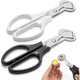 thumbnail image 1 of Tijeras AHIER para huevo de codorniz de acero inoxidable, 2 unidades, 1 of 3