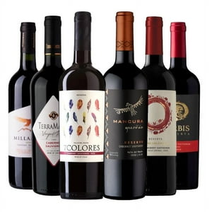Bbvinos - 6 Vinos Mix Plus Reserva Cabernet Sauvignon, 750 Ml