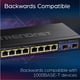 thumbnail image 2 of Conmutador Ethernet TRENDnet de 10 puertos multigigas TEG-3102WS negro, 2 of 8