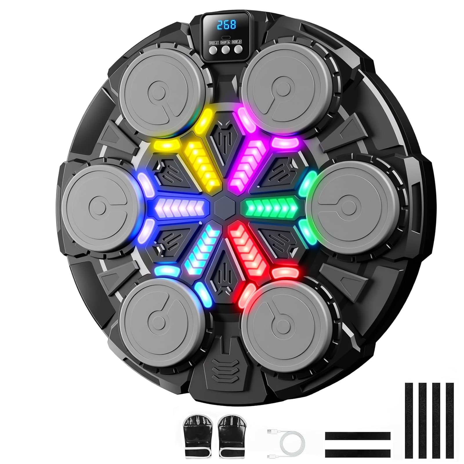 Máquina De Boxeo Musical Hanquan Con Bluetooth Mejorado Para Niños Y Adultos