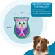 thumbnail image 3 of Juguete para perros Outward Hound Durablez, resistente, de felpa, con forma de búho chirriante, morado, XS, 3 of 6