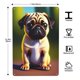 thumbnail image 3 of Cartel de Metal Decorativo Pug Desmarcar 30x20 cm, 3 of 6