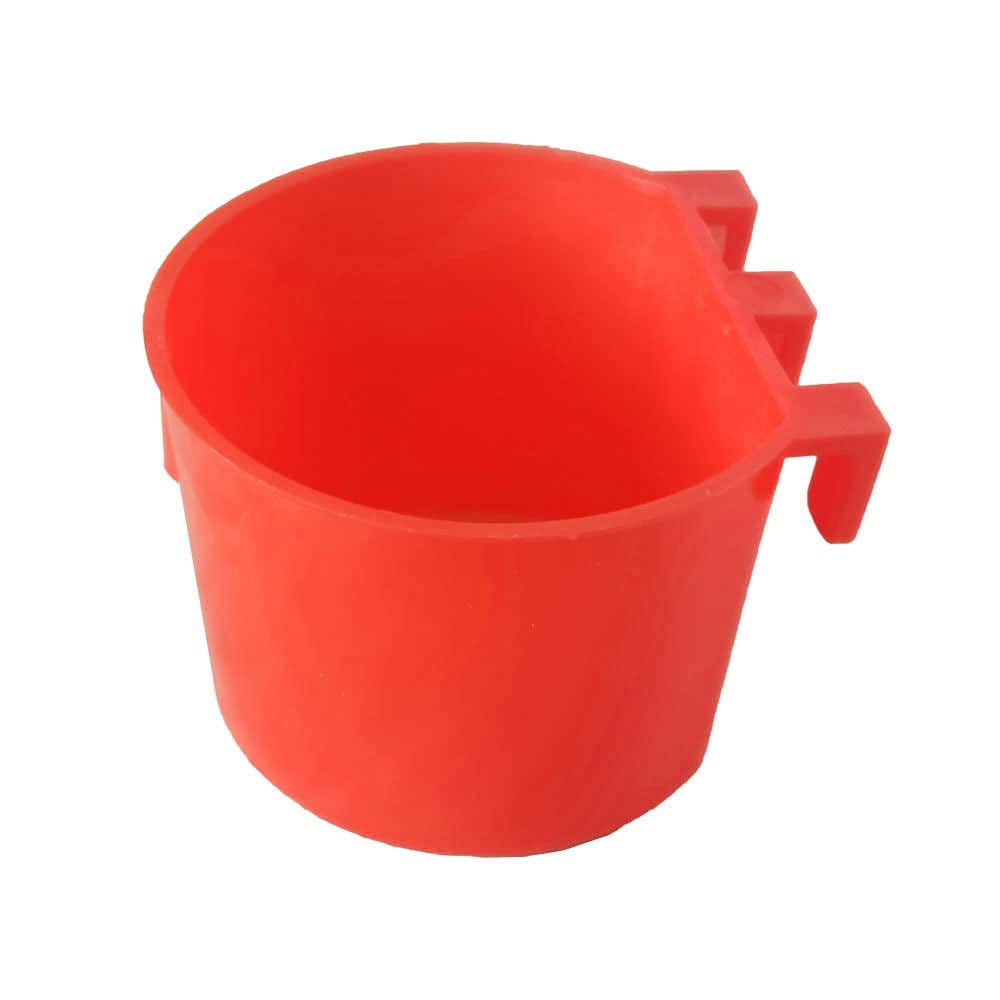 Paquete De 10 Tazas De Alimentación Amzsylv Para Aves De Corral Y Mascotas