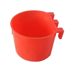 Paquete De 10 Tazas De Alimentación Amzsylv Para Aves De Corral Y Mascotas