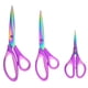 thumbnail image 1 of Juego de tijeras SCAIKTIG Craft con cuchillas de titanio, paquete de 3, color morado, 1 of 7