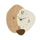 thumbnail image 2 of Reloj De Pared Silencioso, Decoración De Pared Sencilla Y Creativa Para Guardería, Sala De Estar, Dormitorio, Marrón, 2 of 3