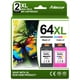 thumbnail image 1 of Cartucho de tinta Adocur 64XL de repuesto para HP 64 (paquete de 2), 1 of 9