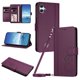 thumbnail image 1 of Funda Cartera Trébol para Samsung Galaxy A05/M05 4G con Ranuras Tarjetas y Carga Inalámbrica Violeta, 1 of 6