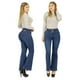 thumbnail image 2 of JEANS FLARE PUSH UP ACAMPANADO LEVANTA COLA CORTE COLOMBIANO ESCULTOR AZUL 38, 2 of 3