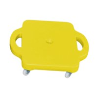 Magideal - Tabla De Patinete Para Niños Con Asas, Tabla Deportiva Para Sentarse, Para Educación Física, Desarrollo Preescolar, Actividades Deportivas En El Suelo Amarillo