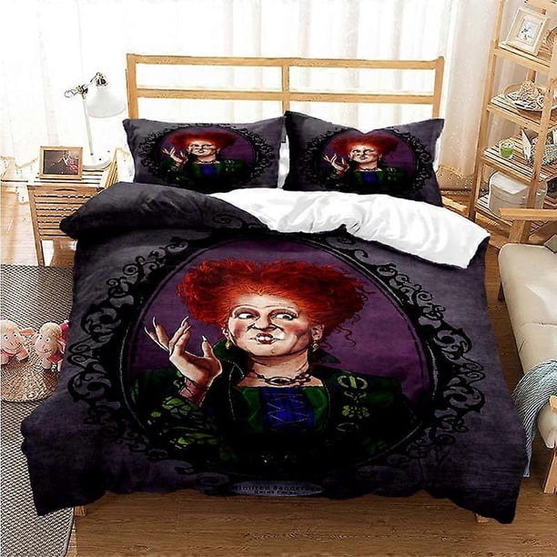 Hocus - Juego de ropa de cama Pocus para niños y niñas, tamaño individual y queen, funda nórdica, funda de almohada, cama para niños y adultos, moda, hogar, textiles, textiles-