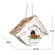 thumbnail image 3 of Casita para pájaros Home Bazaar Little Wren blanca para colgar, decorativa, 3 of 6