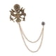 thumbnail image 2 of Broche De Cadena Con Borlas Para Hombre, Alfiler De Traje, Decoración De Traje Para Hombre, Para Regalo, Celebración De Vacaciones, Aureate Antiguo, 2 of 5