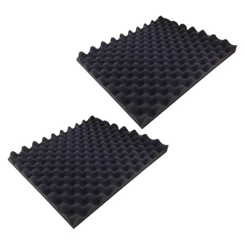 Magideal - 2 Piezas Inserto Esponja Caja Herramientas Revestimiento Ondulado Alta Densidad Acolchado Protector Absorbente Golpes Fácil Uso Adecuadas Para Reparac 30 Mm