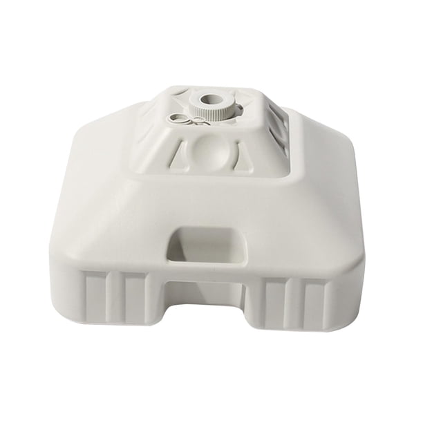 Soporte para sombrilla Soporte para sombrilla 30L Protector de peso Soporte para sombrilla para patio Soporte para sombrilla para jardín de pesca al a Blanco