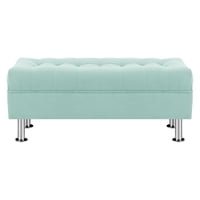 Bodevir - Banqueta Lisboa 2C Felpa 12 Verde Agua