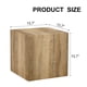 thumbnail image 3 of Elevate your living space with this square modern MDF coffee table that showcases smooth, light wood color texture patterns. It is characterized by stylish design.15.7*15.7*15.7, 3 of 3